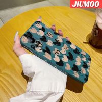 JIUMOO เคสสำหรับ Infinix Note 11 Note 12 G96เคสจิตรกรรมภาพการ์ตูนรักเคสมือถือนิ่มบางดีไซน์ใหม่ลายขอบสี่เหลี่ยมด้านข้างเคสซิลิโคนนิ่มเคสป้องกันการกระแทก