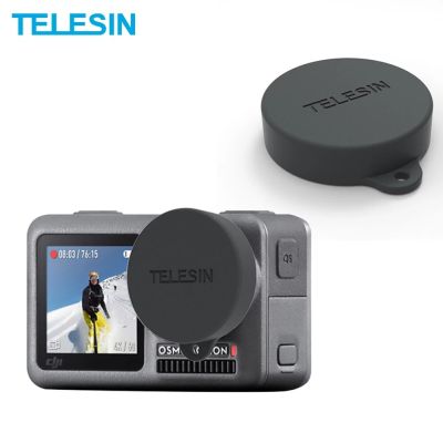 TELESIN Silicone Rubber Lens Cap Protector Black Cover For DJI Osmo Action Camera Accessories Lensbeschermer voor sportcameras