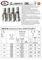 ปั๊กเก็ต Bracket for rolling Shutter door motor