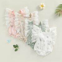 4 Color Summer Newborn Infant Romper Cotton Lace Flying Sleeve Floral Baby Girls Romper Jumpsuit Fashion Baby Clothing