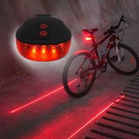 ∏❃ Waterproof Rear Bicycle Tail Light Beam Bike Logo 2 Laser 5 LED Red Lamp 4 Flashing Model Night Safety Warning Accessorie