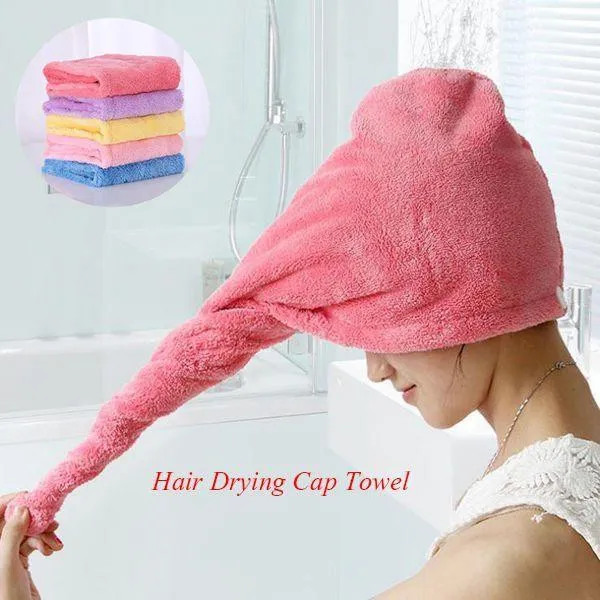 Quick Dry Hair Towel, Dryer Cap Wrap Head Absorbent Towel Ickened