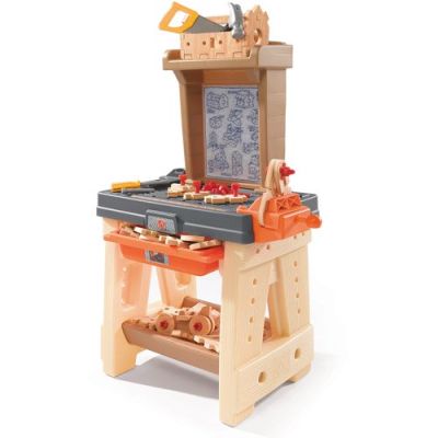 นำเข้า🇺🇸 โต๊ะเครื่องมือช่าง Step2 Real Projects Workshop and Tool Bench, Kids 65 Piece Tool Set