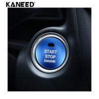 KANEED 3D อะลูมินัมอัลลอย Engine Start Stop ปุ่มกดฝาครอบสติ๊กเกอร์ตกแต่งสำหรับ Mazda