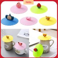 HATTIE 3pcs ที่มีคุณภาพสูง ทนความร้อนทน ที่ปิดสนิท ฝาปิดกันฝุ่น ถ้วยฝาปิดกันรั่ว อุปกรณ์เสริมถ้วย ฝาครอบถ้วยซิลิโคน