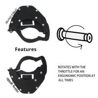 รถจักรยานยนต์คันเร่ง Grip Cruise Control Handlebar ล็อคคันเร่ง Assist Anti Rust สแตนเลสอุปกรณ์เสริม Throttles Lock2023