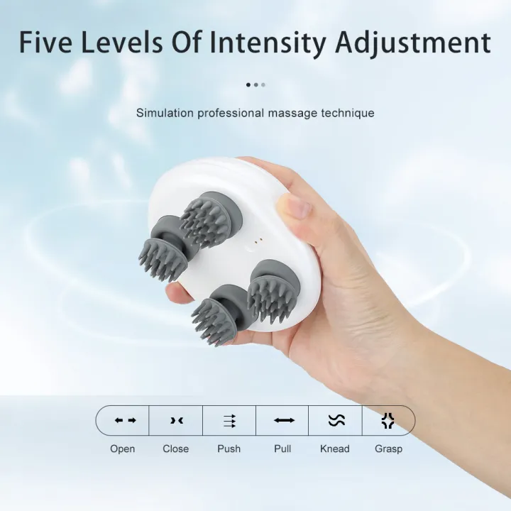 PASTSKY Electric Inligent Scalp Massager for Head Back Body Cats s 5