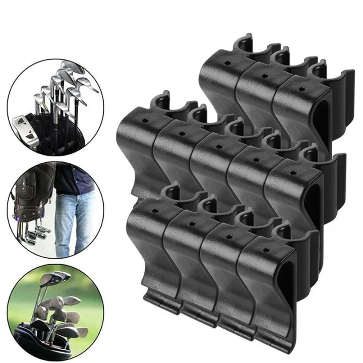 Premium 12Pcs Golf Putter Holder Golf Bag Clip On Putter Holder Putting
