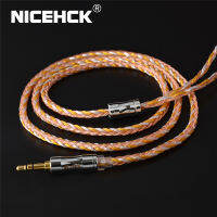 NICEHCK C16-2 16 สายเคเบิล ทองแดงเงินผสม ขนาด 3.5 2.5 4.4 มม. ปลั๊ก MMCX 2 พิน QDC NX 7 พิน สำหรับ C12 ZSX V90 TFZ NX7 Pro DB3 BL-03