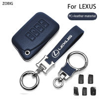 ZOBIG ที่ห้อยกุญแจหนังแท้เปลือกเคสกุญแจรถยนต์ครอบคลุมสำหรับ Lexus สำหรับพอดีกับ Lexus RX เป็น ES GS พรมปูพื้นรถ LS NX RS GX LX RC LC RX เป็น ES GS LS 2018-2022 UX200 LS500 LS500H LC500 LC500h ES300h ES350กุญแจรีโมตเดิม