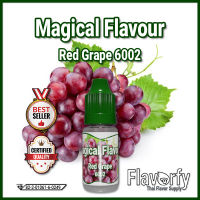 Magical Flavour Red Grape 6002 - กลิ่นองุ่นแดง 6002 - กลิ่นผสมอาหาร - ผ่านการรับรองจาก อย. ประเทศไทย บรรจุและขายโดย Flavorfy กลิ่นผสมอาหารอเนกประสงค์ เหมาะสำหรับ ลูกอม, กัมมี่, น้ำผลไม้, เบเกอรี่, ไอศครีม, ของเหลวอื่่นๆ