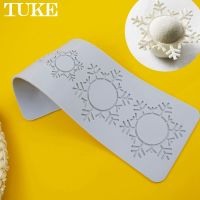 TUKE TUKESnowflake ลูกไม้แม่พิมพ์เครื่องมือตกแต่งเค้ก Gadgets ครัวซิลิโคนเกล็ดหิมะรูปร่างอาหารเกรด F Ondant เค้กแม่พิมพ์เสื่ออบ