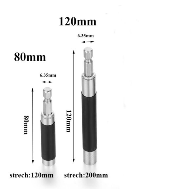 gjurd-ด้ามหกเหลี่ยม1-4-80-120มม-หัวสว่านหมุนแม่เหล็ก-หัวแปลงบิต-ตัวค้นหารูดอกสว่านเกลียว-สกรูนำปลายสว่าน-หัวไขควงแม่เหล็ก-อะแดปเตอร์ส่วนขยายสว่านไขควง-80-120mm-hex-shank-quick-release-ส่วนขยายสว่านไฟฟ