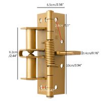 Invisible Self-Closing Door Hinge Automatic Rebound Hinge 90 Degrees Positioning Door Closer Spring Loaded Door Hinge