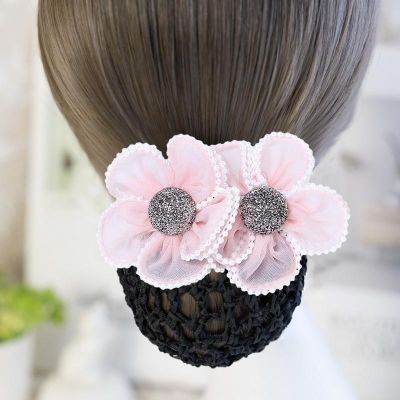 Korean version of juan yarn head flower professional jewelry nurse stewardess hair clip exquisite headdress