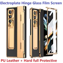 Korean INS Metal Bear Portable Bangle Phone Case For Samsung Galaxy Z Fold  4 ZFold 5 ZFold 3 2 Hand Chain Protective Cover Funda - AliExpress
