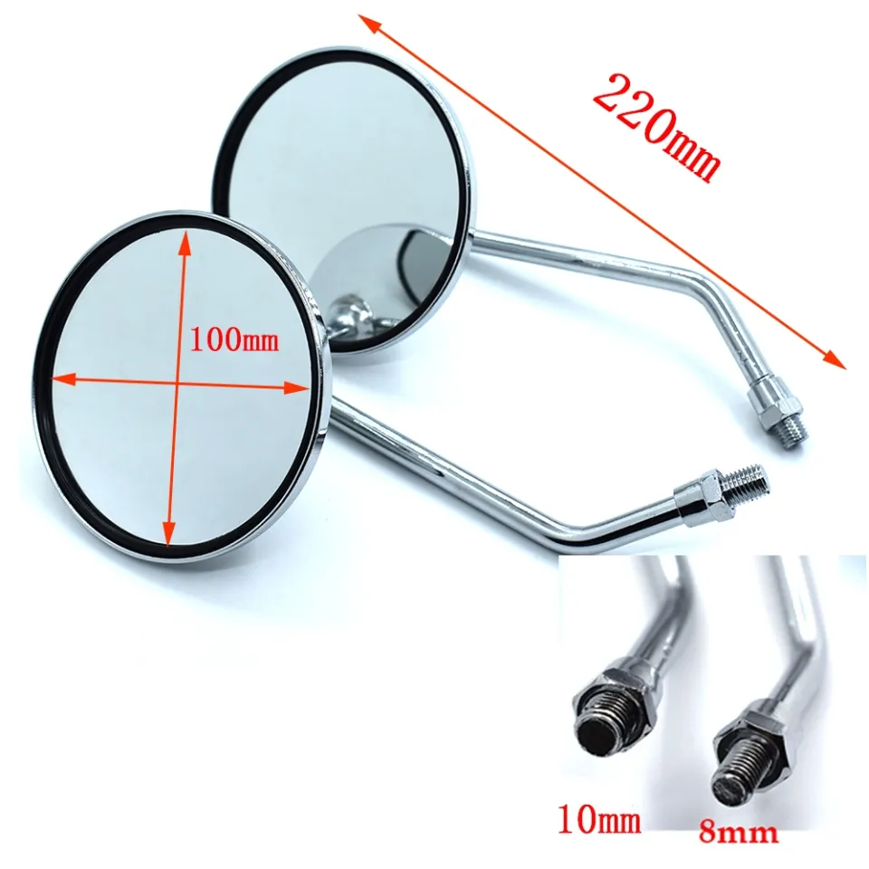 Universal 8MM 10MM Motorcycle Back Side Mirrors Motorbike Rear