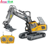 LS【ready Stock】Remote Control Engineering Car Excavator Bulldozer Dump Truck Toy Rc Car For Children Birthday Gifts1【cod】