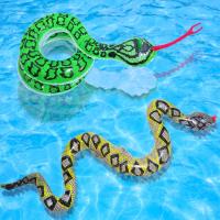 งูเป่าลมของเล่นเด็กของเล่นน้ำจำลองงูใหญ่ของเล่นไบโอนิคงูเหลือมเป่าลมงูปลอมงูของเล่นเติมลม