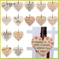 VHGG Memorial Gifts Crafts Party Decor CHRISTMAS Tree Decoration Festival Wood Sign Heart Plaque