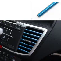 New 10pcs Car-styling plating Air outlet trim strip for Renault clio megane 2 3 duster renault Scenic Sandero Captur Twingo