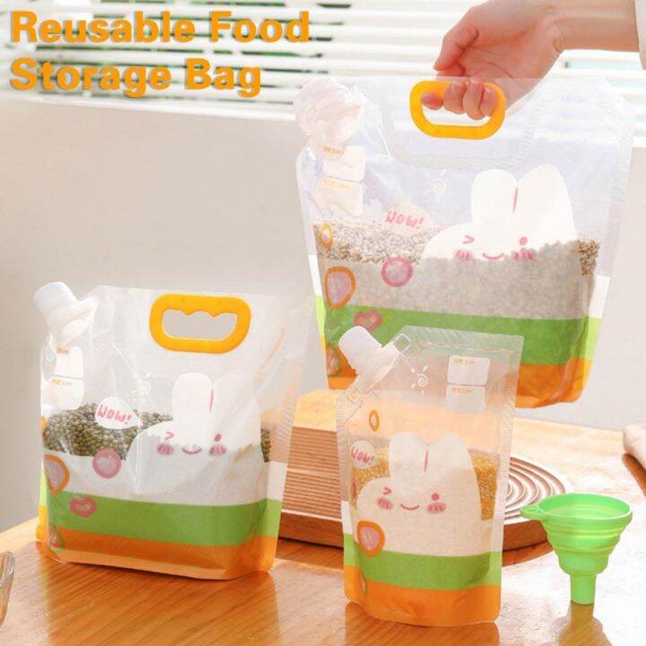 1-set-food-storage-bag-food-grade-clear-large-capacity-leak-proof-reusable-moisture-proof-rice-flour-grain-sealed-bag