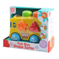 Playgotoys ของเล่นเสริมพัฒนาการ รถโรงเรียนบล็อคกิจกรรม(2107)