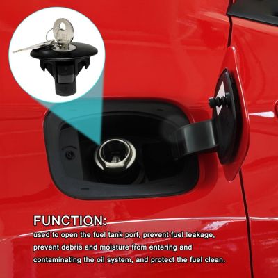 Car Locking Gas Plug Cover Cap with/ 2 Keys 8U5Z9C268B 8U5Z-9C268-B 10524