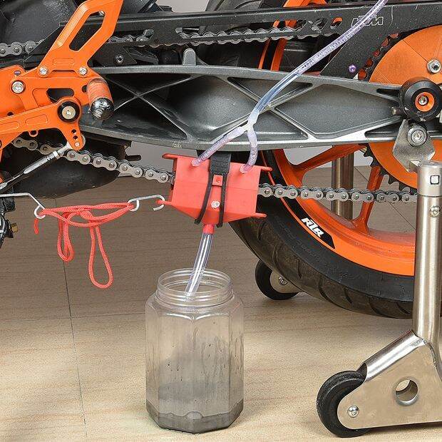 Motorcycle Chain Cleaning & Lube Device Lubricating Kit Set For Bajaj