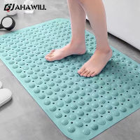 AHAWILL Anti-Slip Bath Mat PVC Safety Massage Shower Mat Square Rectangular Floor Mat Bath Ottoman Rug Bathroom Accessories Set