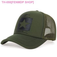 ✚ Internet celebrity five-pointed star mesh cap peaked cap popular Korean version ins curved brim fashionable summer sunshade and sun protection baseball cap