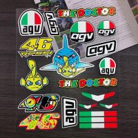 สติกเกอร์หมวกกันน็อครถจักรยานยนต์สำหรับ AGV Decals Rossi 46รุ่นที่กำหนดเองกันน้ำสติ๊กเกอร์สะท้อนแสงและรูปลอก