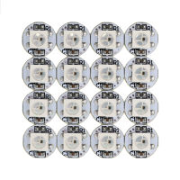 10 ~ 100ชิ้นชิป LED WS2812 WS2812B 4ขาและแผงระบายความร้อน5050 RGB WS2811 SK6812 IC ในตัวชิป LED DC5V ลูกปัดโคมไฟ Led สีขาว/Pcb สีดำ