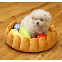 KJ ที่นอนแมว ที่นอนสุนัข           Cat Dog bed รูปทาร์ตผลไม้สุดน่ารัก เพื่อเจ้าตัวเล็กของคุณ ที่นอนหมา เบาะนอนสุนัข เบาะนอนหมา เบาะนอนแมว ที่นอนสัตว์เลี้ยง เตียงหมา เตียงแมว