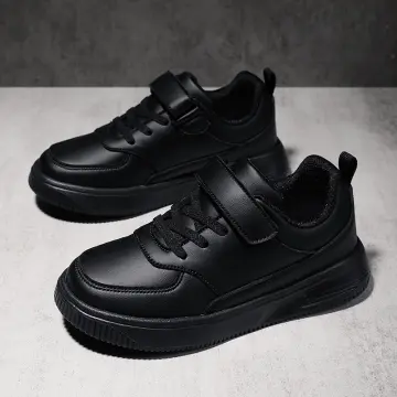 All black hot sale school trainers