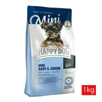 Happy Dog Mini Baby &amp; Junior Gluten-free [1kg] อาหารสุนัข สูตรลูกสุนัขพันธุ์เล็ก อายุ 4 สัปดาห์-12 เดือน ปราศจากกลูเตน