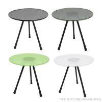 hyfvbu☃  Three Legged Round Table Dining Desk for Hiking Fishing