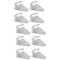 10Pcs Three-Hole Waterproof Hook Trailer Connecting Net Hook Hook Iron Plate Hook Suitable for Trailers