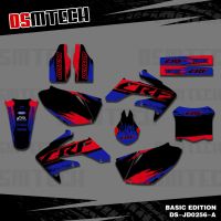 DSMTECH New Style TEAM GRAPHICS BACKGROUNDS DECALS STICKERS Kits For Honda CRF250 CRF250R CRF 250 250R 2008 2009