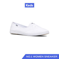 KEDS รองเท้าผ้าใบ แบบสวม รุ่น CHILLAX MINI TWILL สีขาว ( WF65910 )