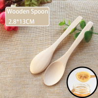 ช้อนกาแฟ ช้อนตักแกงช้อนไม้ ช้อนขนมหวาน ช้อนกาแฟไม้ ช้อนเบเกอรี่ 13cm Wooden Spoon Deemrt