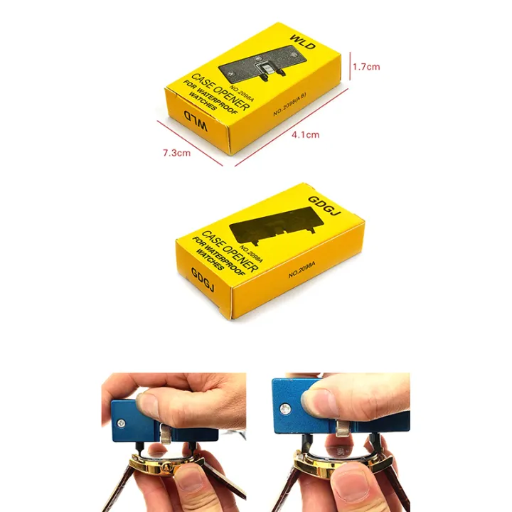 zhongloul-อุปกรณ์ฝาหลังชุดเครื่องมือซ่อมนาฬิกานาฬิกามืออาชีพที่เปิดเครื่องมือเปลี่ยนแบตเตอรี่ที่ถอดออกได้ประแจไขควงกรอบฝาหลังที่เปิดใกล้ขึ้นสำหรับการเปลี่ยนแบตเตอรี่และการซ่อมแซมนาฬิกา