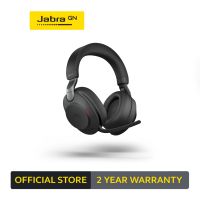 Jabra Evolve 2 85 MS Stereo ANC หูฟังประชุมไร้สาย Wireless Headset for Conference Calls  หูฟังตัดเสียงรบกวน หูฟังทำงาน - Black