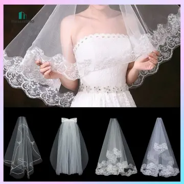 Layer Photo Veil Short Simple Women's Tulle Bridal Veil Wedding