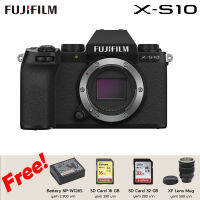 FUJIFILM X-S10 body ( ประกันศูนย์ฟูจิ)แถมฟรีแบตเตอรี่แท้, SD 16 GB, SD 32 GB