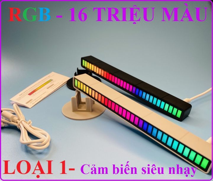 Thanh đèn led RGB nháy theo nhạc 16 TRIỆU MÀU điều khiển bằng cảm ...