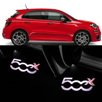 2pcs 500X Emblem Shadow Light Car Door Light For FIAT 500X 500L 500 PUNTO FIAT Courtesy Light FIAT 500X Logo Projector Lamp