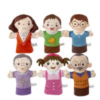 ถุงมือผ้ากำมะหยี่สำหรับพ่อแม่-ลูกตุ๊กตามือตุ๊กตาของเล่นพ่อแม่ตุ๊กตาเด็กน่ารักของเล่นเพื่อการศึกษา