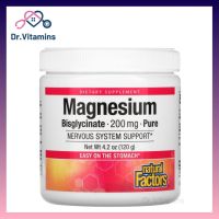 [Exp2025] แมกนีเซียมผง Natural Factors Magnesium Bisglycinate Pure 200 mg (120g)