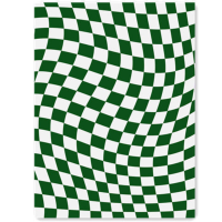 Checkerboard Car Green and White Grid Black and White Grid Living Room Car Imitation Cashmere Bedroom Bedside Car